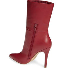PALISADES SCARLET FAUX LEATHER