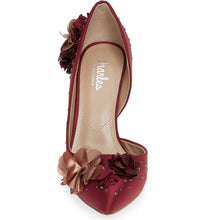 POLOMA SCARLET SATIN CHIFFON