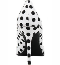 VICKY WHITE BLACK POLKADOT